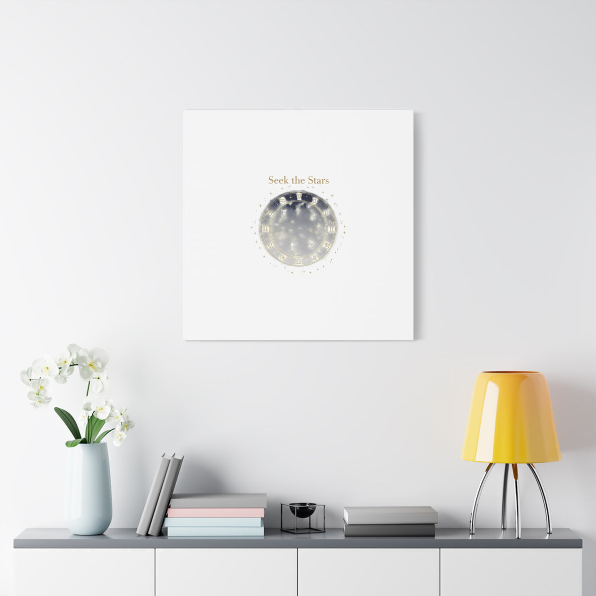 Seek the Stars Canvas | Celestial Astrology Art, Constellation Wall Decor