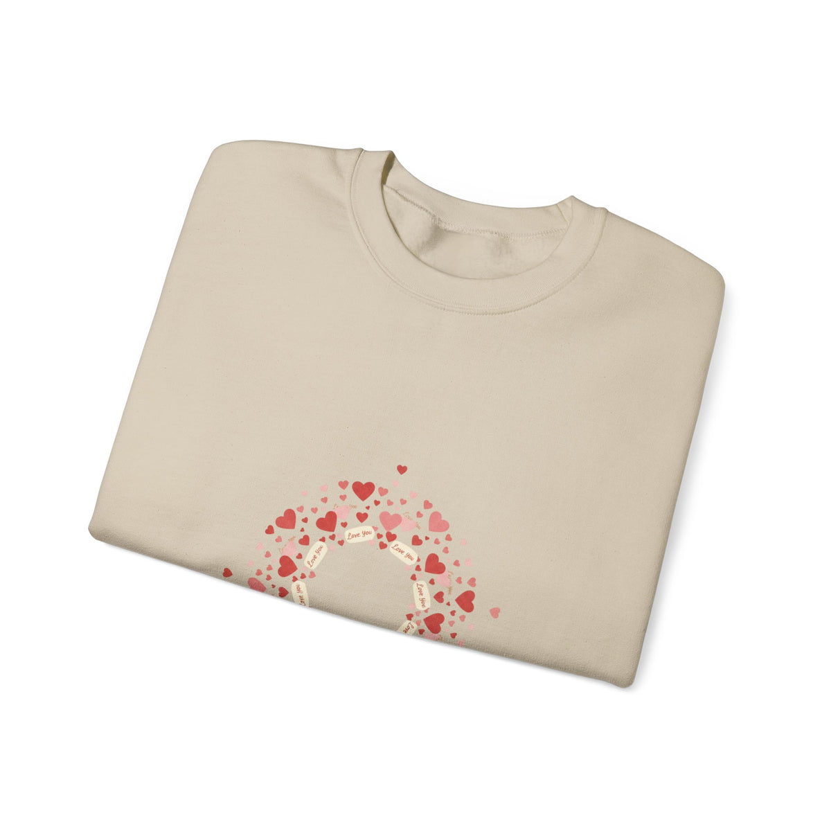 Tiny Heart Confetti Wreath Sweatshirt | tiny heart design, heart pattern shirt