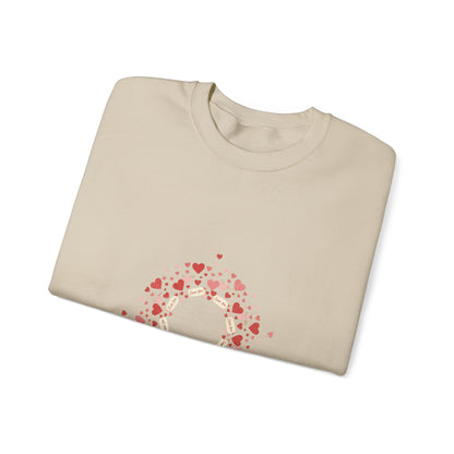 Tiny Heart Confetti Wreath Sweatshirt | tiny heart design, heart pattern shirt