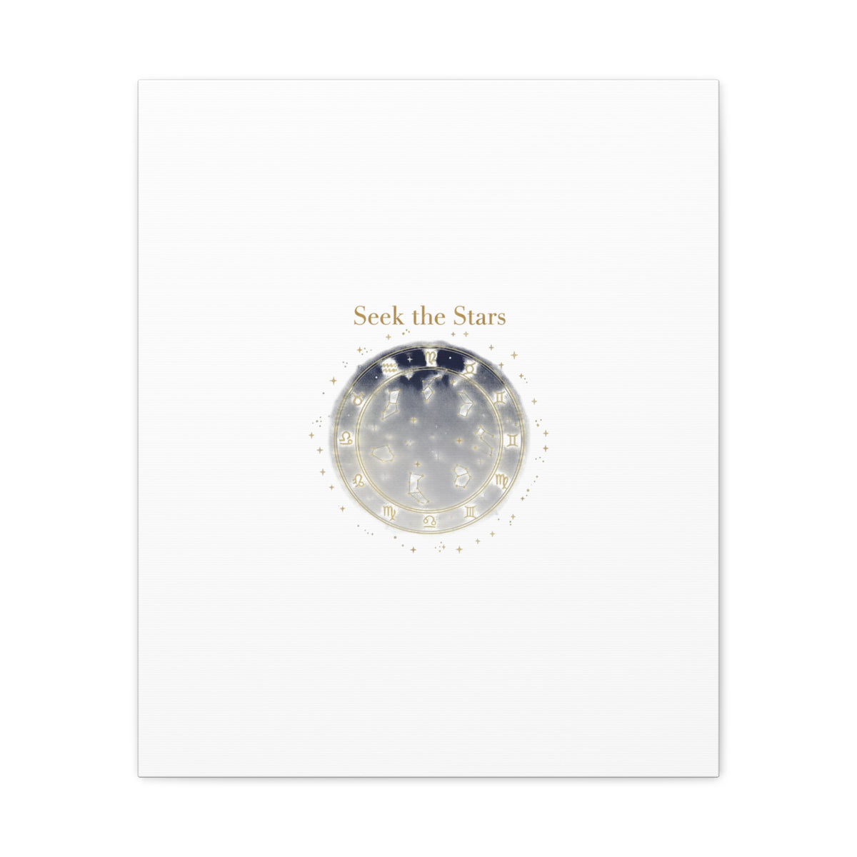 Seek the Stars Canvas | Celestial Astrology Art, Constellation Wall Decor