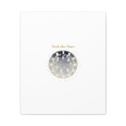 Seek the Stars Canvas | Celestial Astrology Art, Constellation Wall Decor