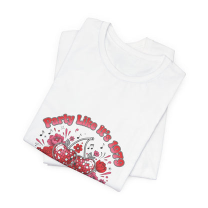 Disco Cherry Hearts Tee | sparkly hearts, retro romance