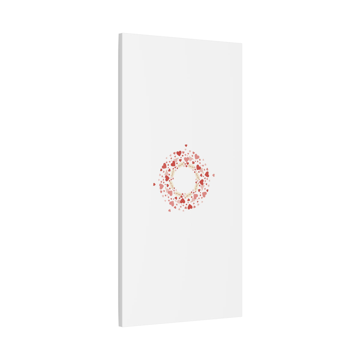 Tiny Heart Wreath Canvas | tiny heart design, valentine doodle