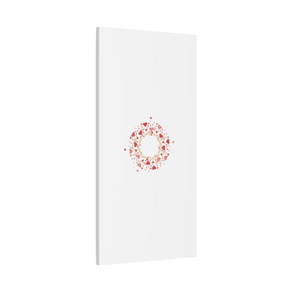 Tiny Heart Wreath Canvas | tiny heart design, valentine doodle