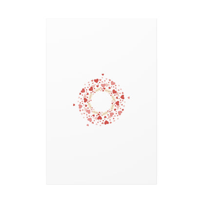 Tiny Heart Wreath Canvas | tiny heart design, valentine doodle