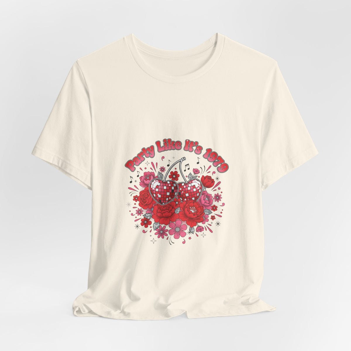 Disco Cherry Hearts Tee | sparkly hearts, retro romance