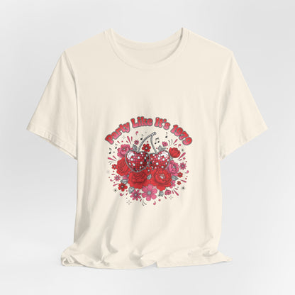 Disco Cherry Hearts Tee | sparkly hearts, retro romance