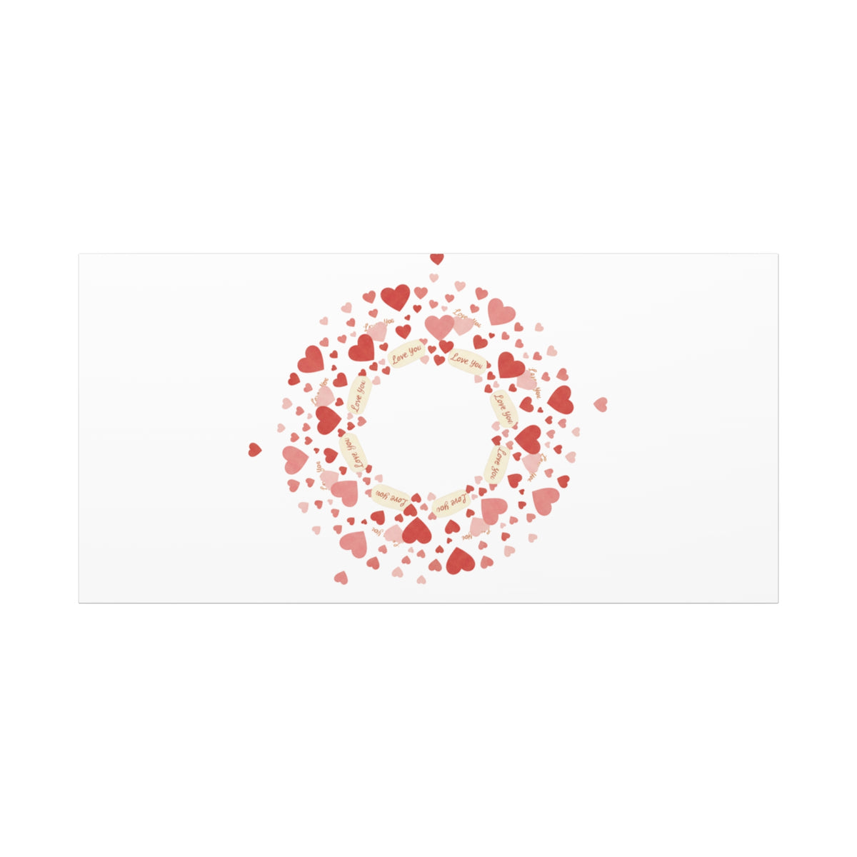 Tiny Heart Wreath Canvas | tiny heart design, valentine doodle