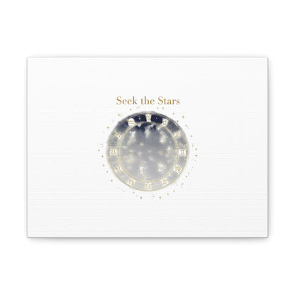Seek the Stars Canvas | Celestial Astrology Art, Constellation Wall Decor