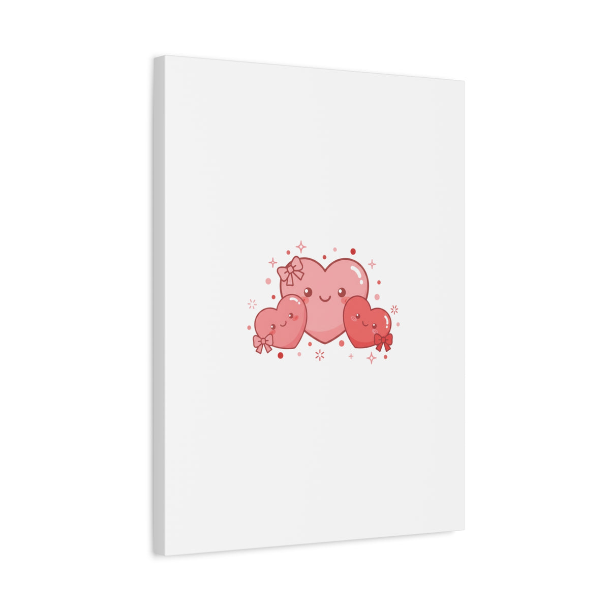 Kawaii Tiny Heart Trio Matte Canvas | tiny hearts, valentine doodle
