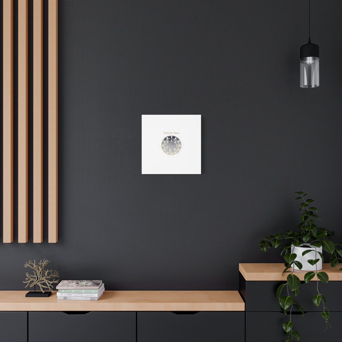 Seek the Stars Canvas | Celestial Astrology Art, Constellation Wall Decor