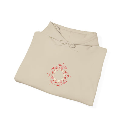 Tiny Heart Wreath Hoodie | tiny heart design, valentine doodle