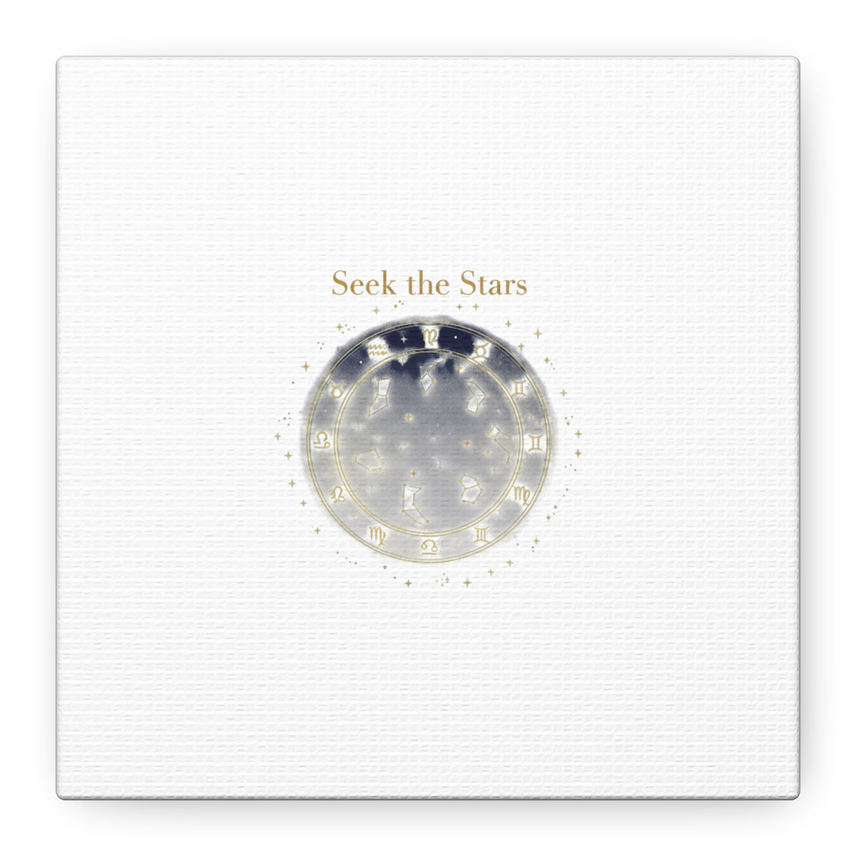 Seek the Stars Canvas | Celestial Astrology Art, Constellation Wall Decor
