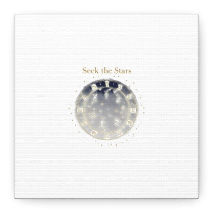 Seek the Stars Canvas | Celestial Astrology Art, Constellation Wall Decor