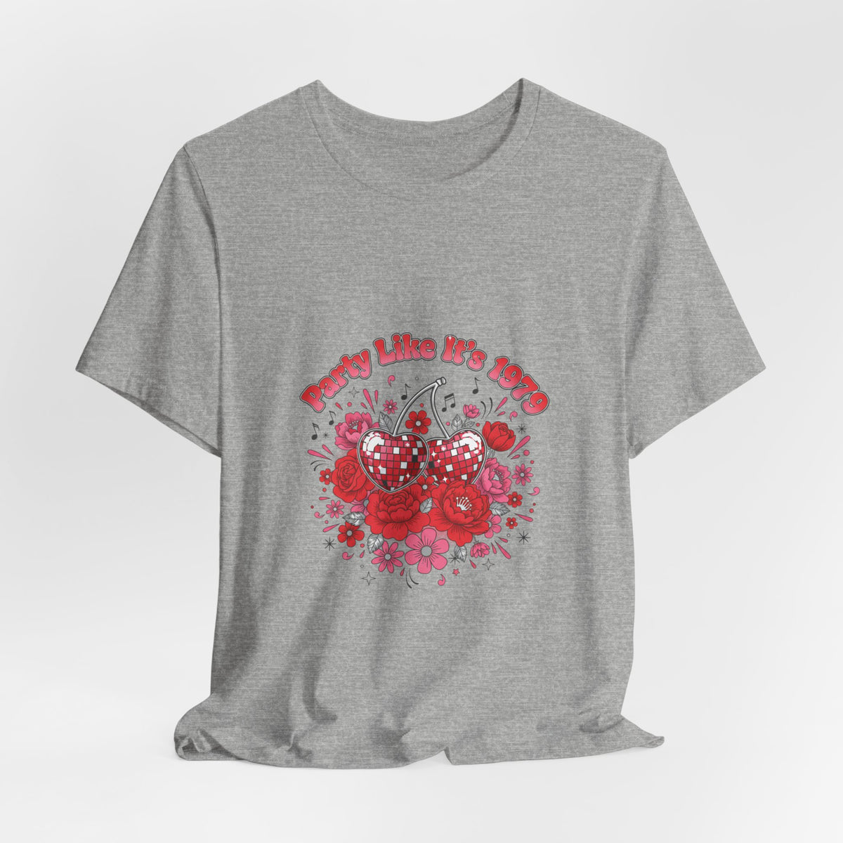 Disco Cherry Hearts Tee | sparkly hearts, retro romance