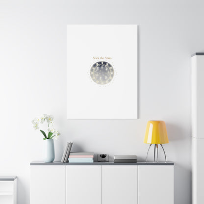 Seek the Stars Canvas | Celestial Astrology Art, Constellation Wall Decor