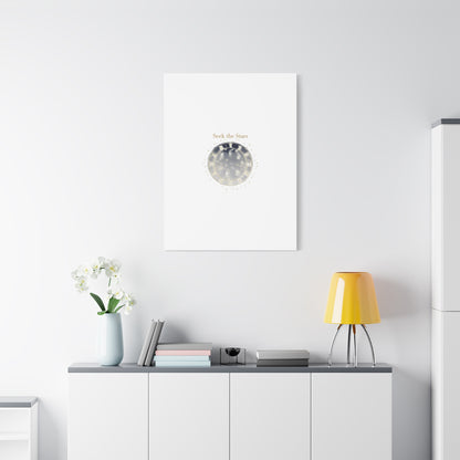 Seek the Stars Canvas | Celestial Astrology Art, Constellation Wall Decor