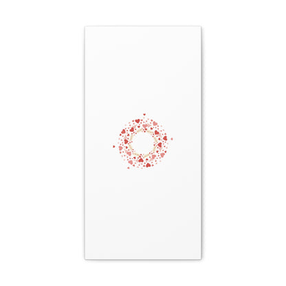 Tiny Heart Wreath Canvas | tiny heart design, valentine doodle