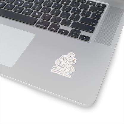 Be Gentle With Yourself Sticker — Minimalist Self‑Care Kiss‑Cut Vinyl