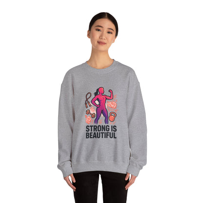 Strong Is Beautiful Sweatshirt — Women’s Fitness Crewneck