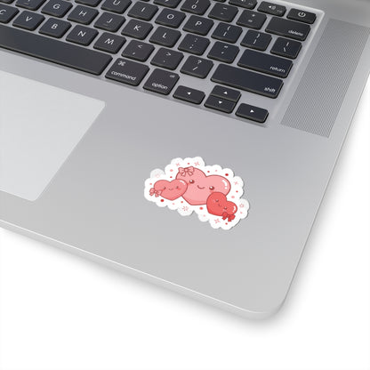 Cute Tiny Heart Trio Kiss-Cut Stickers | Tiny Heart Design, Valentine Doodle