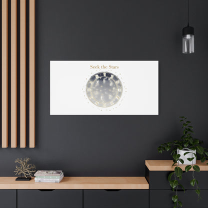 Seek the Stars Canvas | Celestial Astrology Art, Constellation Wall Decor