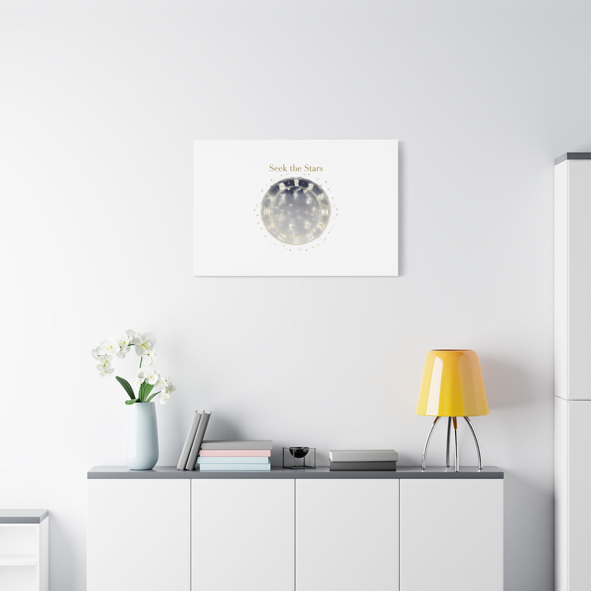 Seek the Stars Canvas | Celestial Astrology Art, Constellation Wall Decor