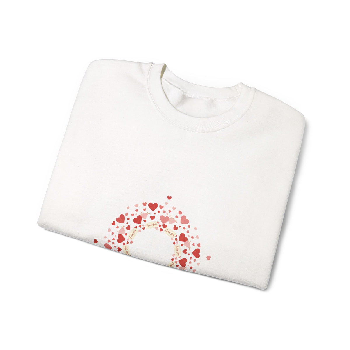 Tiny Heart Confetti Wreath Sweatshirt | tiny heart design, heart pattern shirt