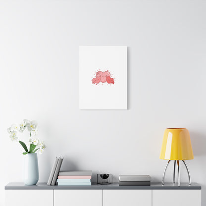 Kawaii Tiny Heart Trio Matte Canvas | tiny hearts, valentine doodle