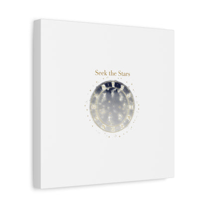 Seek the Stars Canvas | Celestial Astrology Art, Constellation Wall Decor