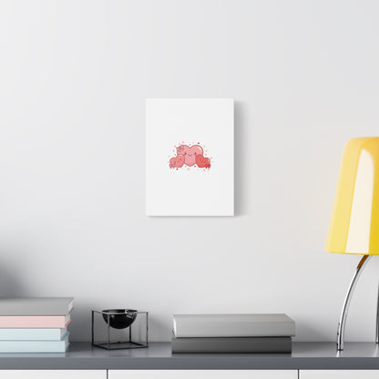 Kawaii Tiny Heart Trio Matte Canvas | tiny hearts, valentine doodle
