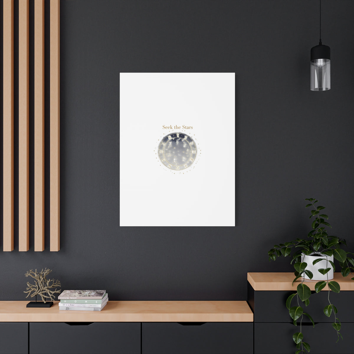 Seek the Stars Canvas | Celestial Astrology Art, Constellation Wall Decor