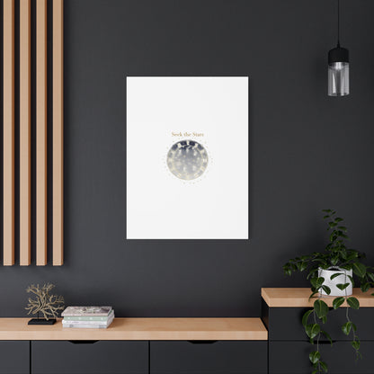 Seek the Stars Canvas | Celestial Astrology Art, Constellation Wall Decor