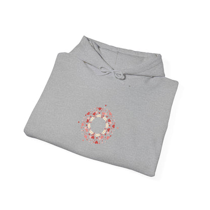Tiny Heart Wreath Hoodie | tiny heart design, valentine doodle