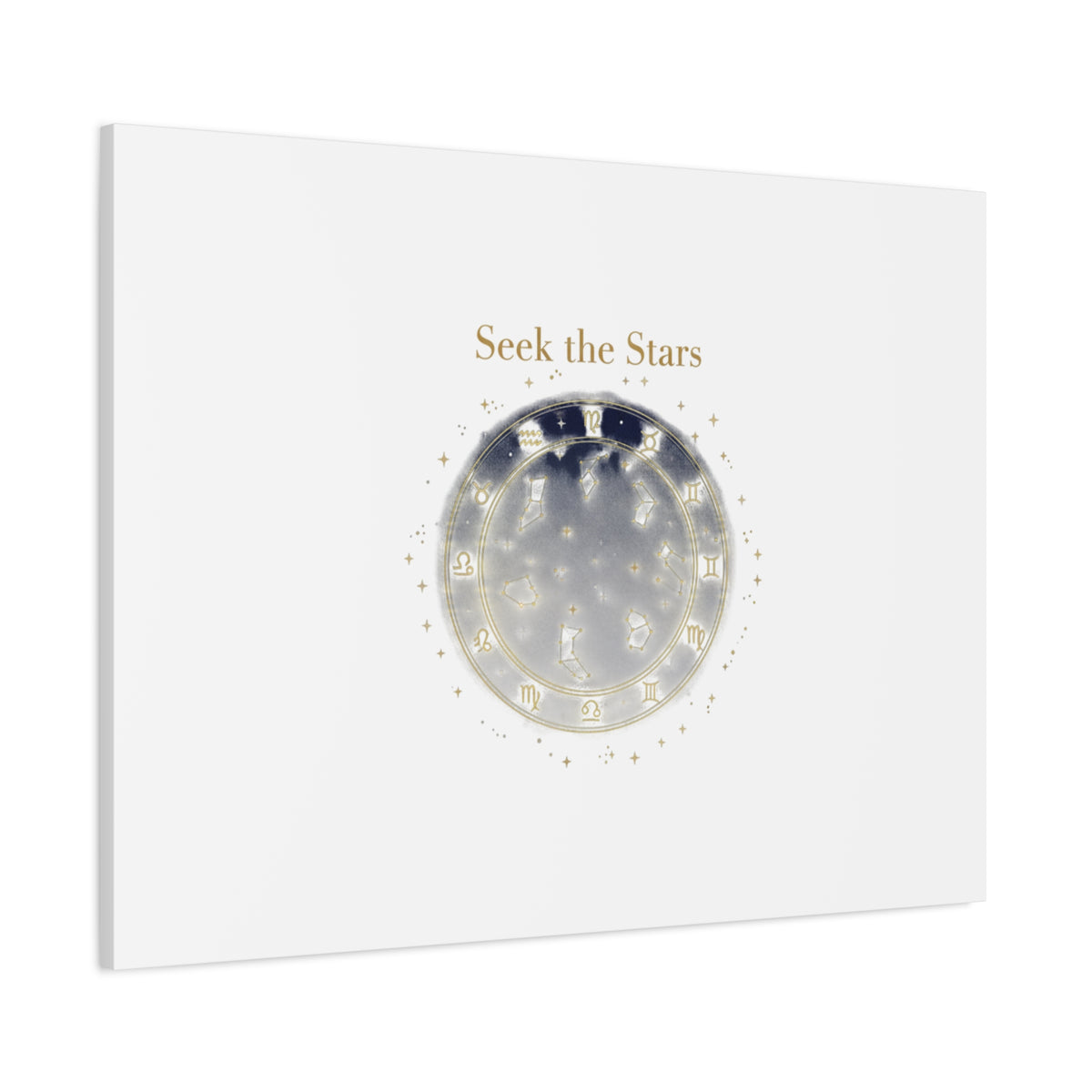 Seek the Stars Canvas | Celestial Astrology Art, Constellation Wall Decor