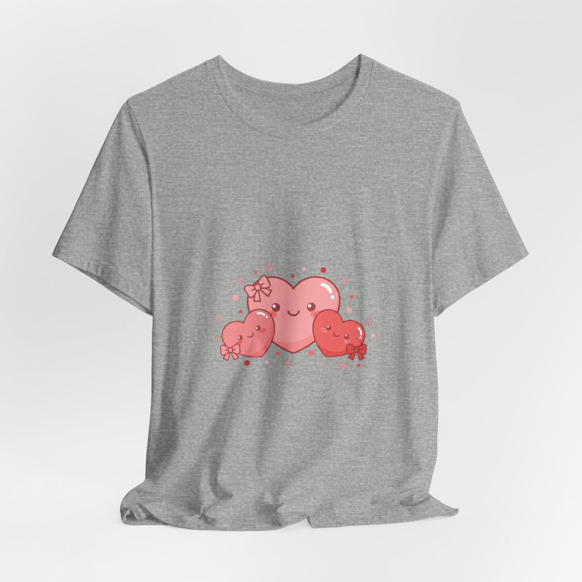 Kawaii Tiny Heart Family Tee | tiny heart design, valentine doodle