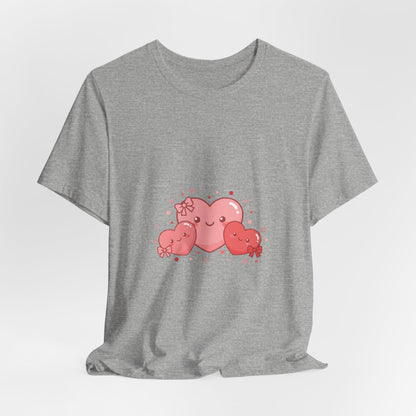Kawaii Tiny Heart Family Tee | tiny heart design, valentine doodle