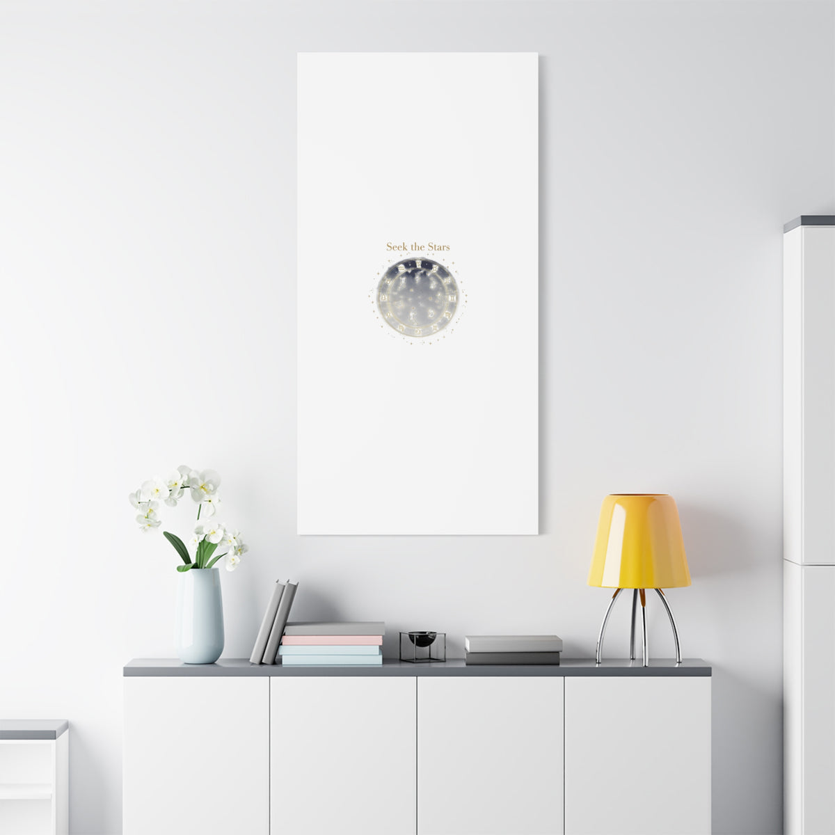 Seek the Stars Canvas | Celestial Astrology Art, Constellation Wall Decor