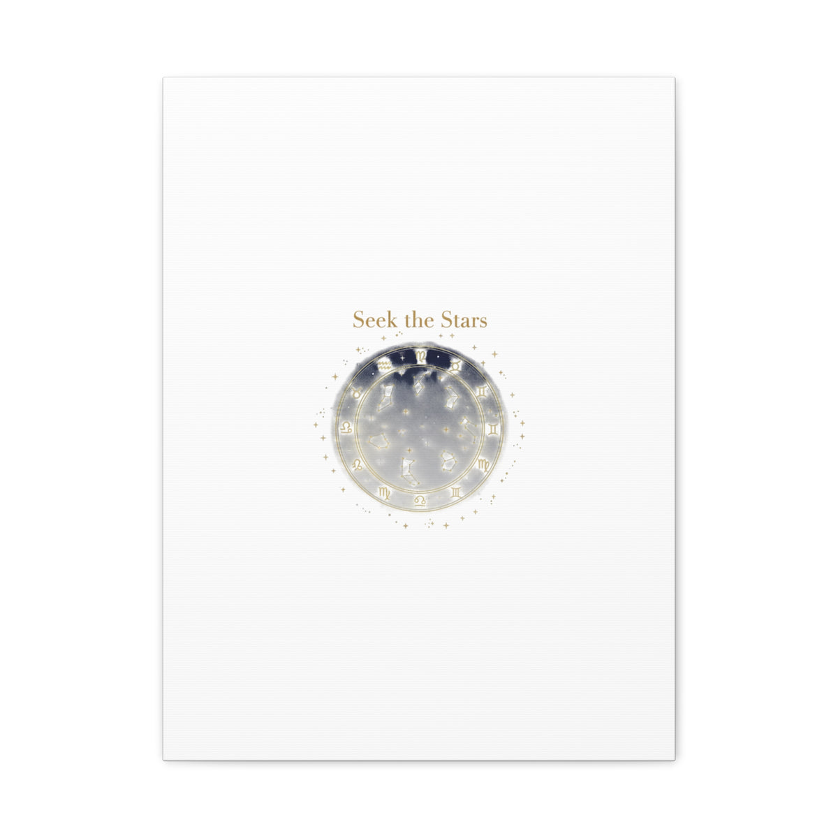 Seek the Stars Canvas | Celestial Astrology Art, Constellation Wall Decor