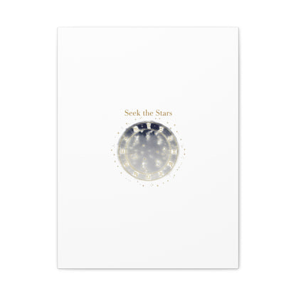 Seek the Stars Canvas | Celestial Astrology Art, Constellation Wall Decor
