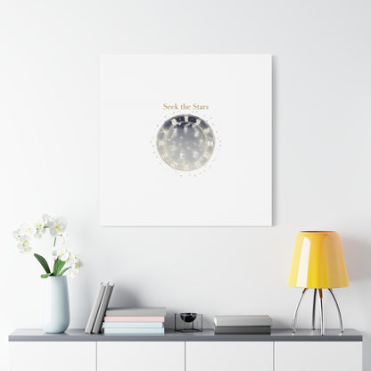 Seek the Stars Canvas | Celestial Astrology Art, Constellation Wall Decor
