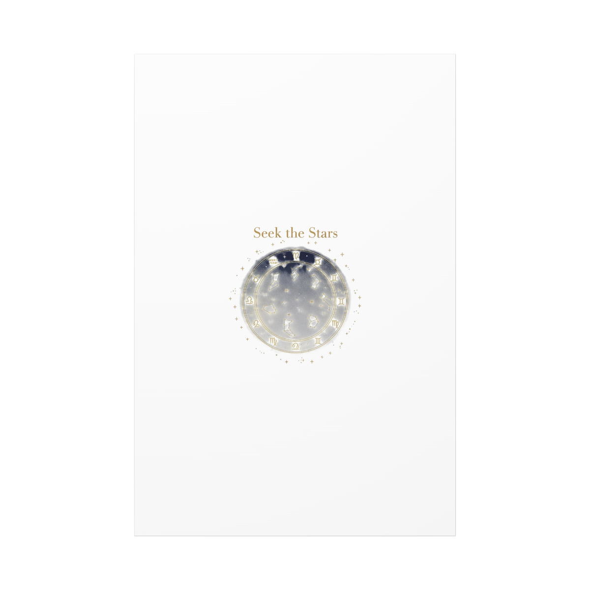 Seek the Stars Canvas | Celestial Astrology Art, Constellation Wall Decor