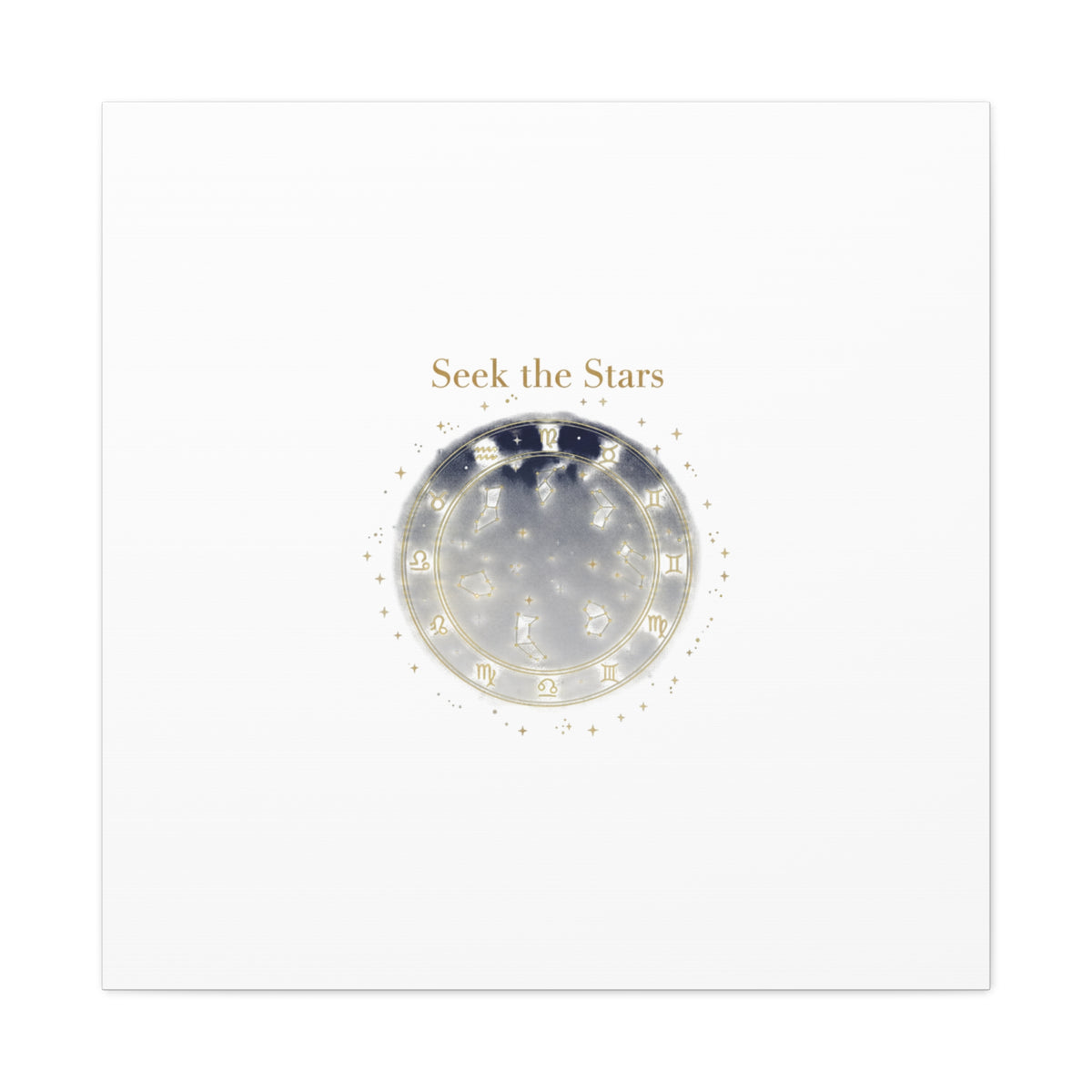 Seek the Stars Canvas | Celestial Astrology Art, Constellation Wall Decor