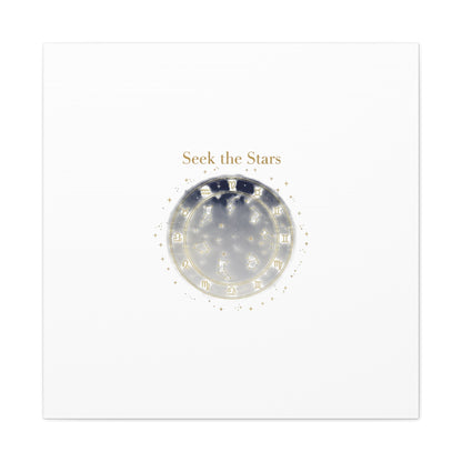 Seek the Stars Canvas | Celestial Astrology Art, Constellation Wall Decor