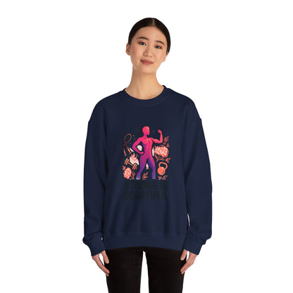 Strong Is Beautiful Sweatshirt — Women’s Fitness Crewneck