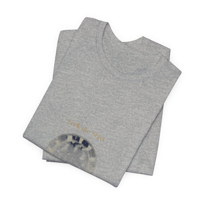 Seek the Stars Tee | celestial moon phase, minimalist astrology shirt