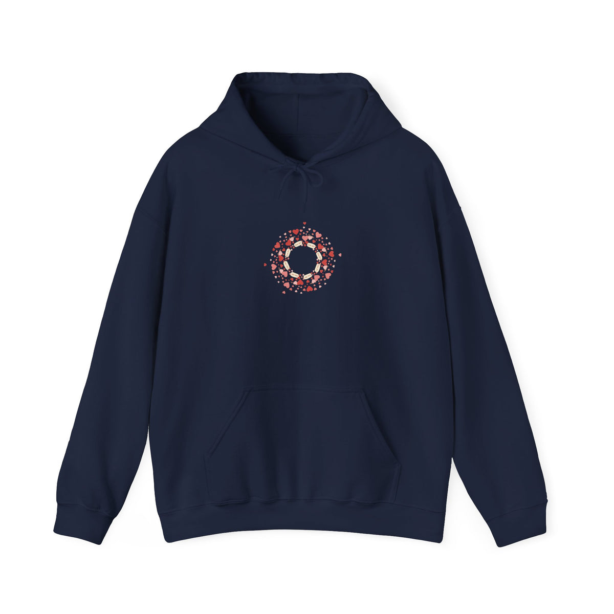 Tiny Heart Wreath Hoodie | tiny heart design, valentine doodle