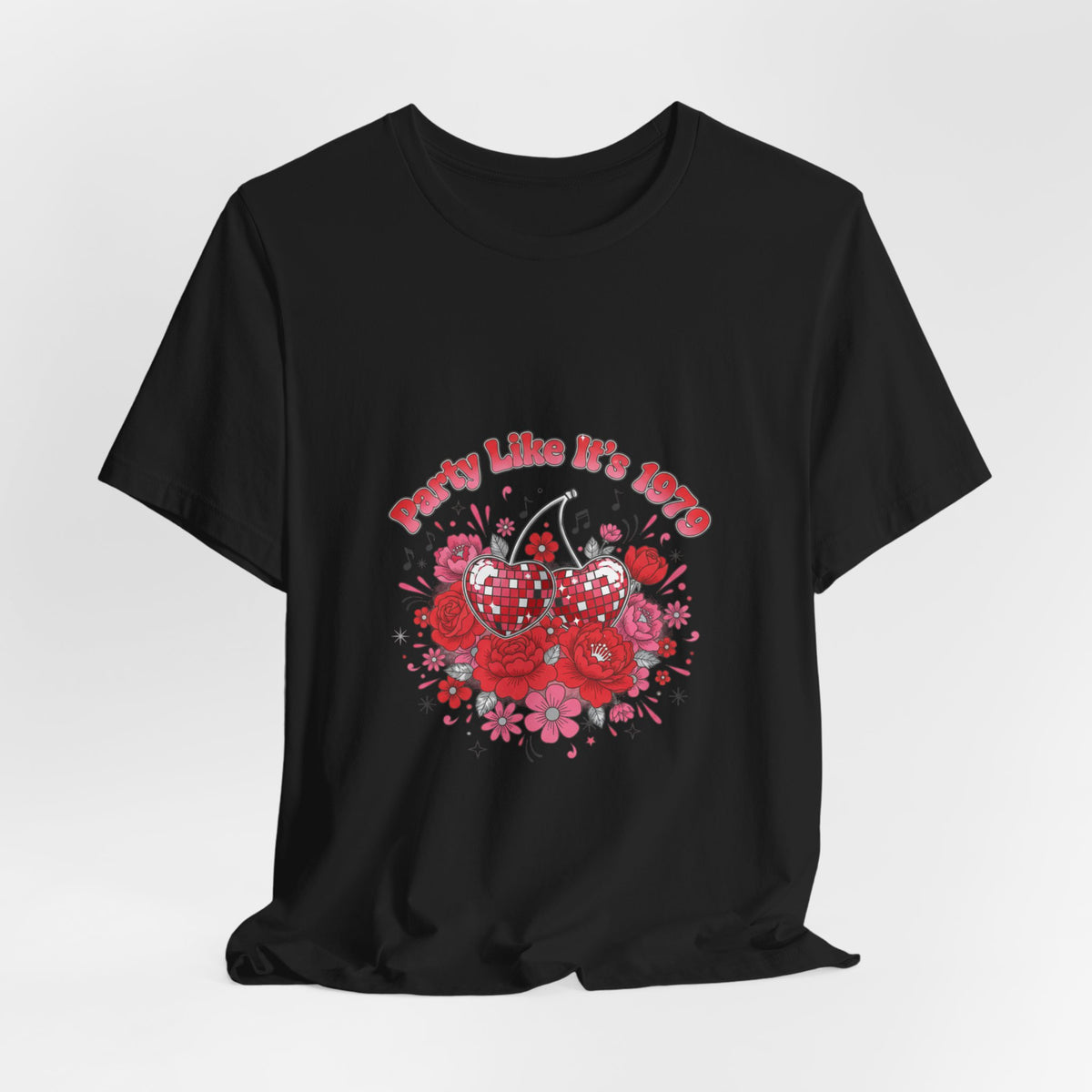 Disco Cherry Hearts Tee | sparkly hearts, retro romance