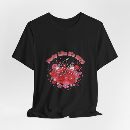Disco Cherry Hearts Tee | sparkly hearts, retro romance