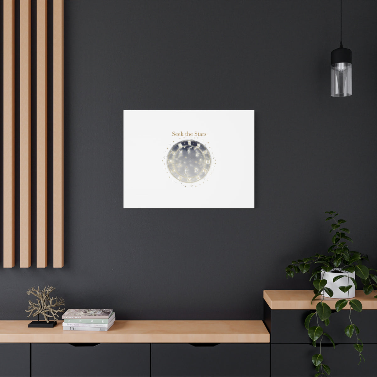 Seek the Stars Canvas | Celestial Astrology Art, Constellation Wall Decor